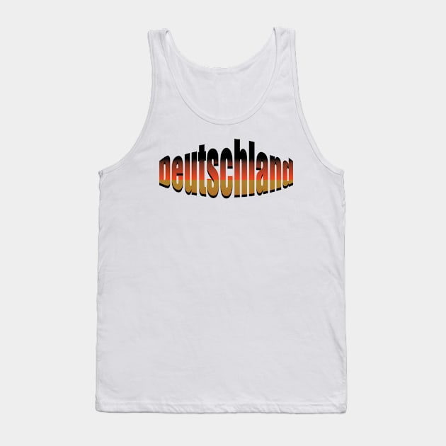 Deutschland- Germany Print Tank Top by PandLCreations